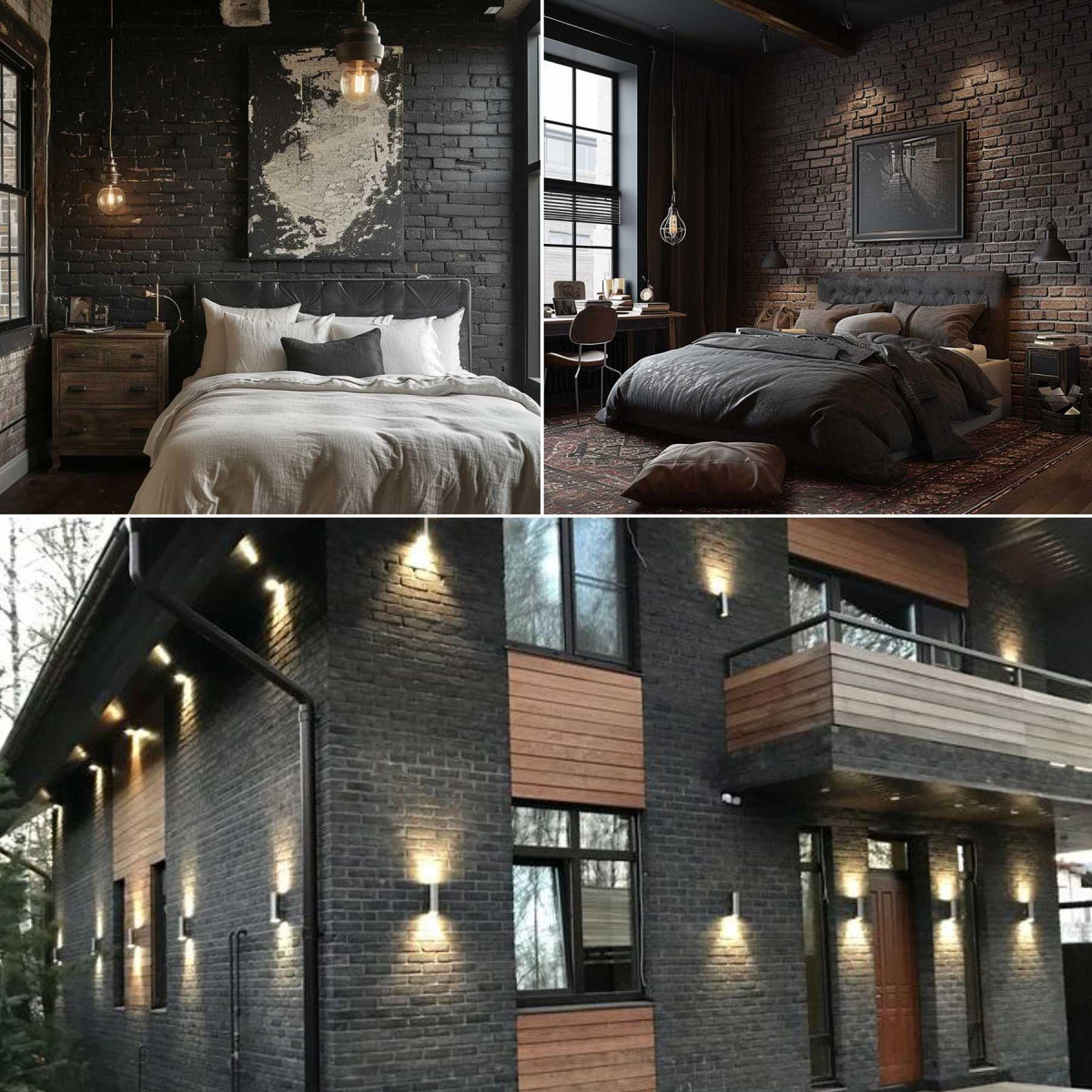 Фасадна декоративна плитка "Рустик" колір Графіт