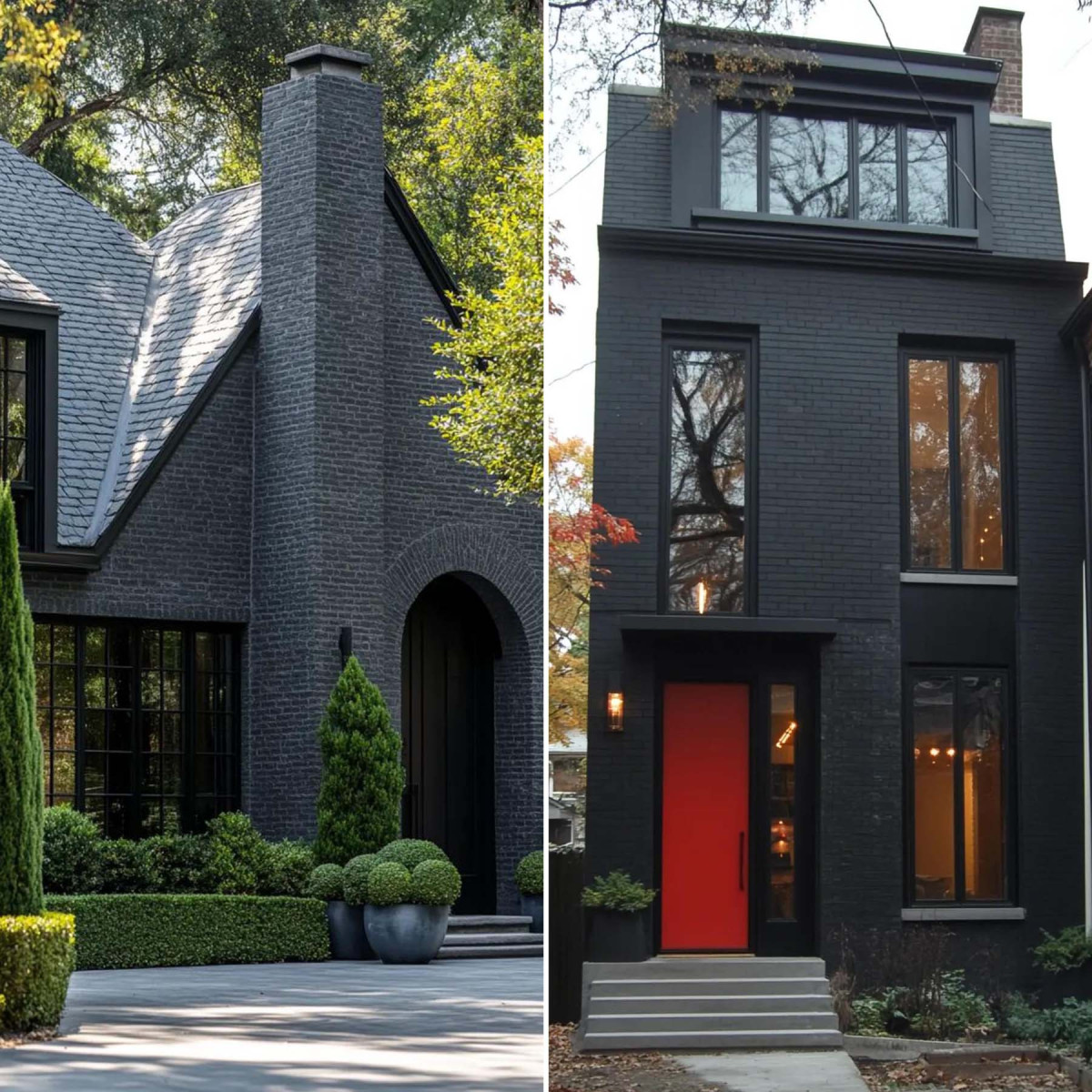 Фасадна декоративна плитка "Рустик" колір Графіт