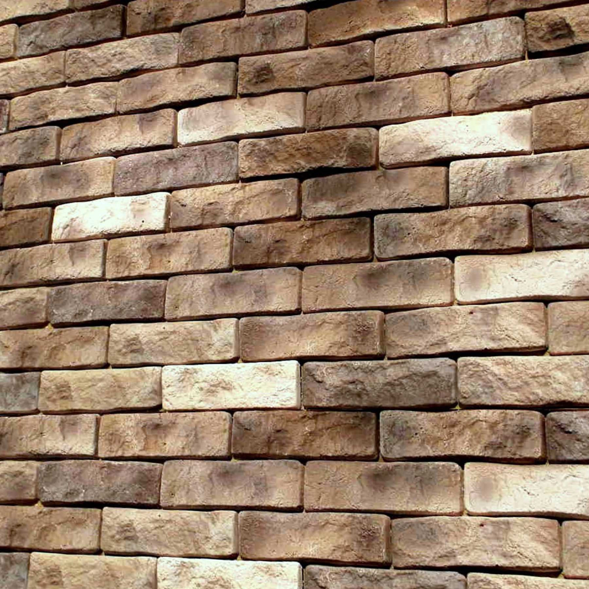 Фасадна декоративна цегла Рустик кольору Каштан