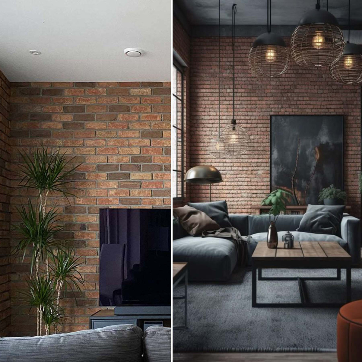 Декоративна плитка Рустик колір Кориця