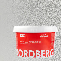 Акрилова фасадна штукатурка "Баранець" 25 кг NORDBERG фракція 1,5 мм біла база А ТМ
