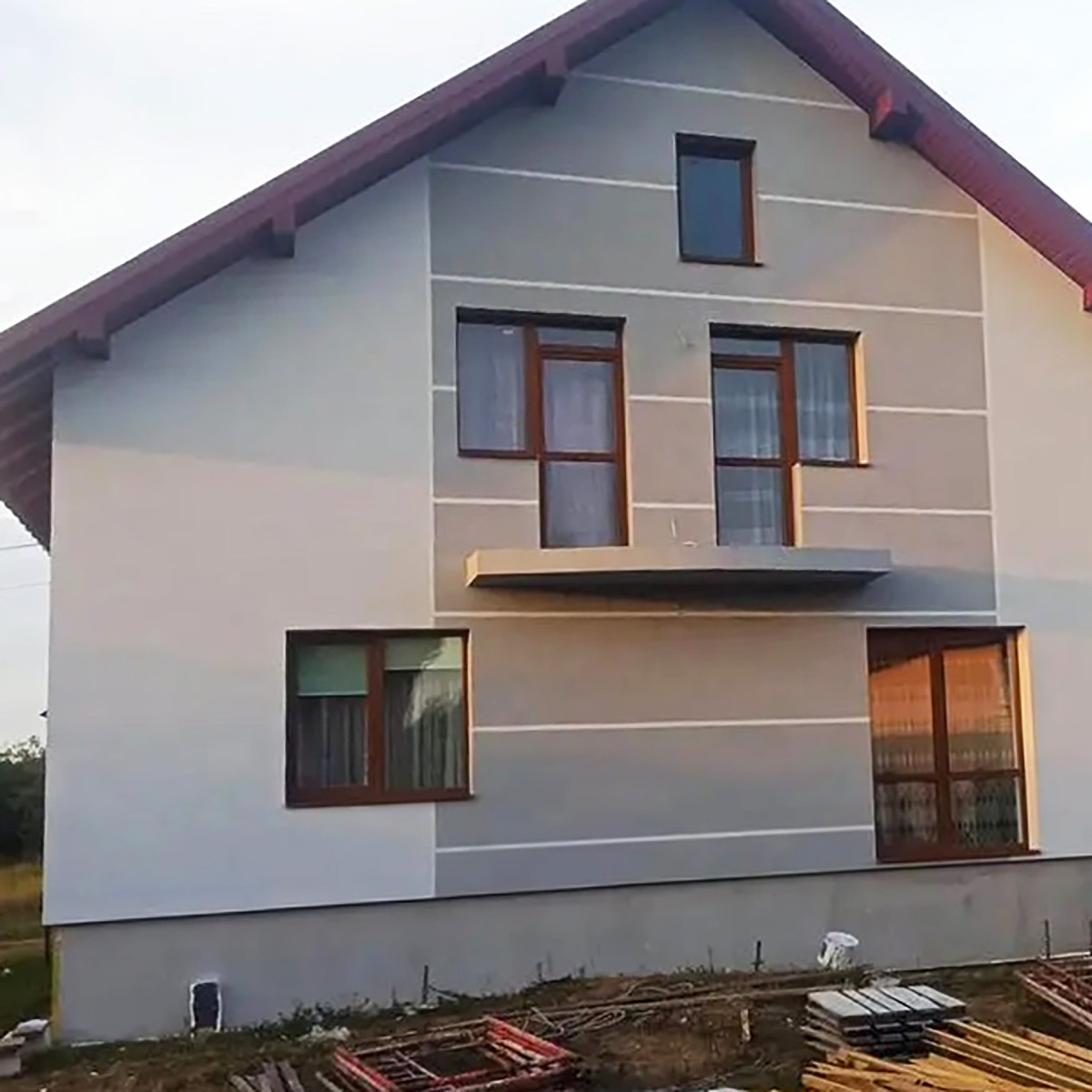 Акрилова фасадна штукатурка "Баранець" 25 кг NORDBERG фракція 1,5 мм біла база А ТМ