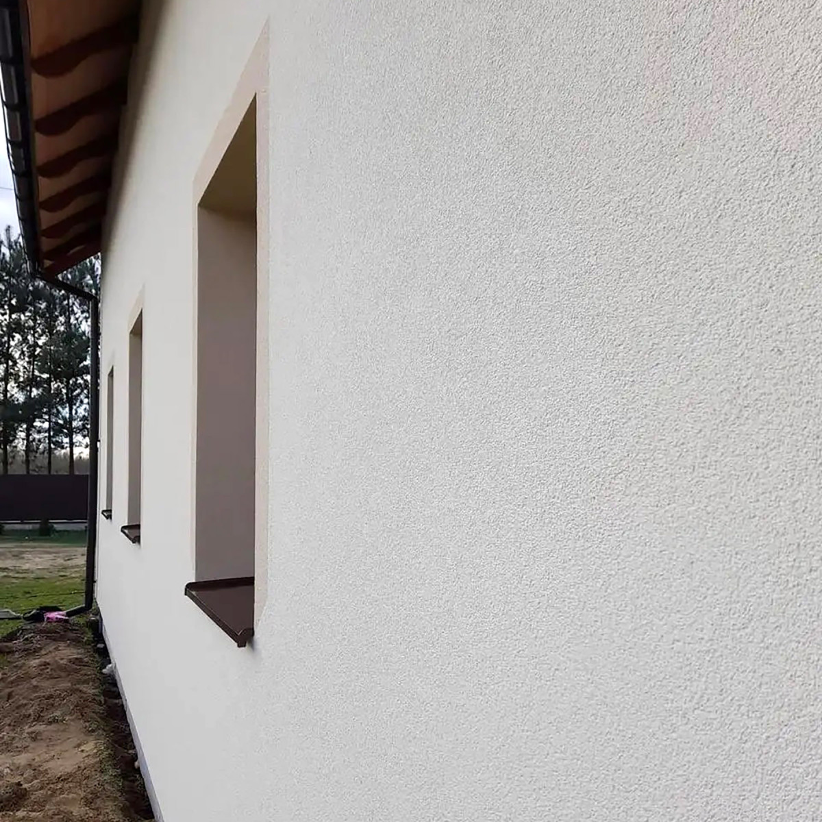 Фасадна штукатурка "Баранець силіконовий" NORDBERG 25 кг фракція 1,5 мм біла база А