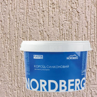 Фасадна декоративна штукатурка «Короїд силіконовий» NORDBERG 25 кг фракція 1,5 мм прозора база