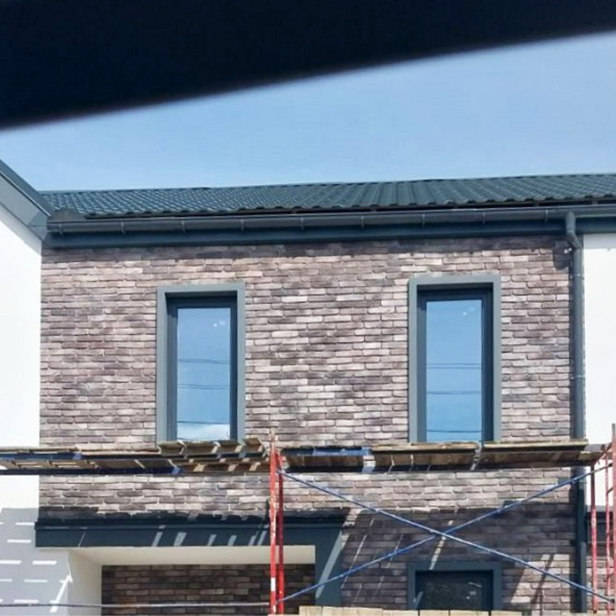 Фасадна клінкерна цегла Стара Прага колір Димчастий кварц