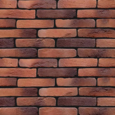 Декоративна цегла Стара Прага червона з підпалом