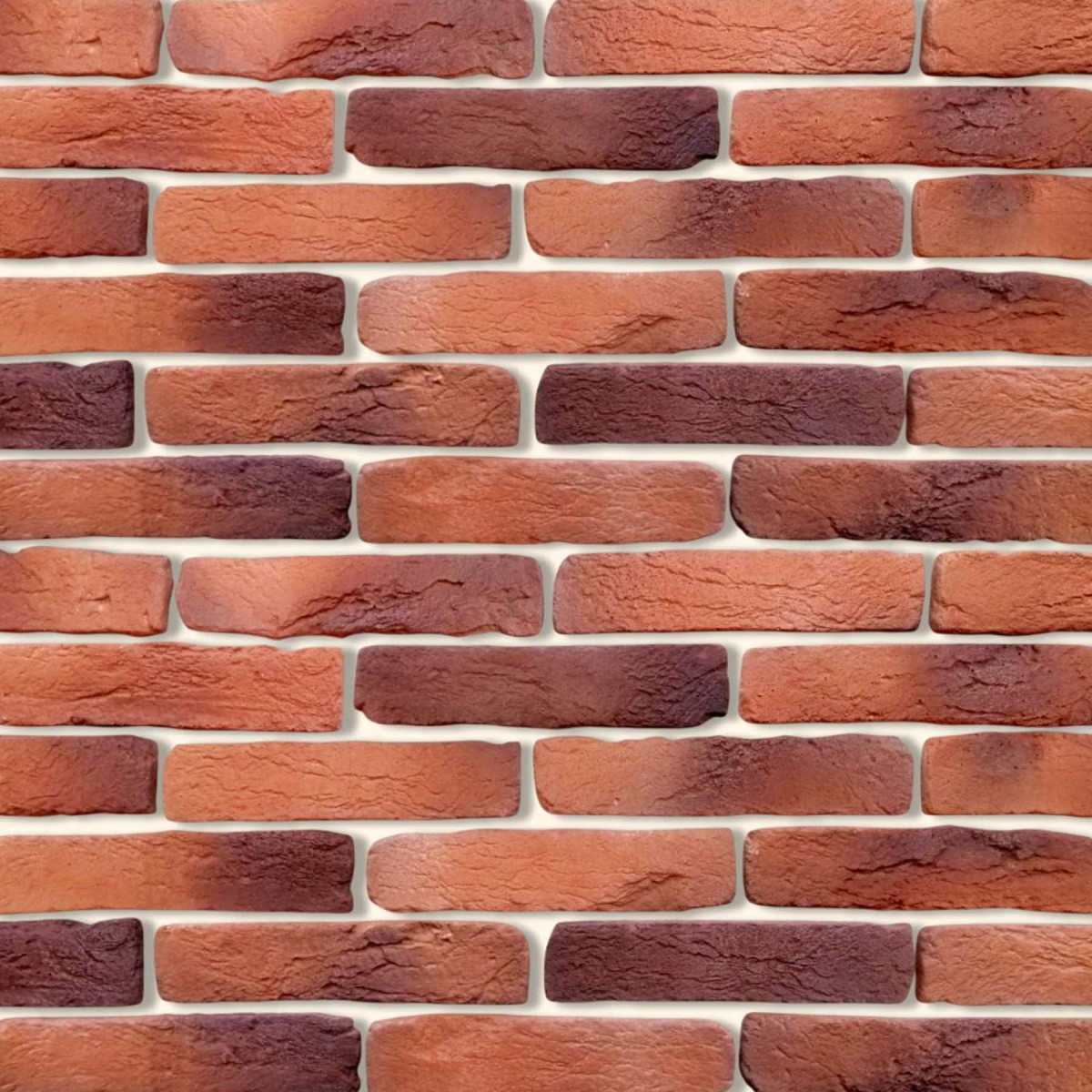 Декоративна цегла Стара Прага червона з підпалом