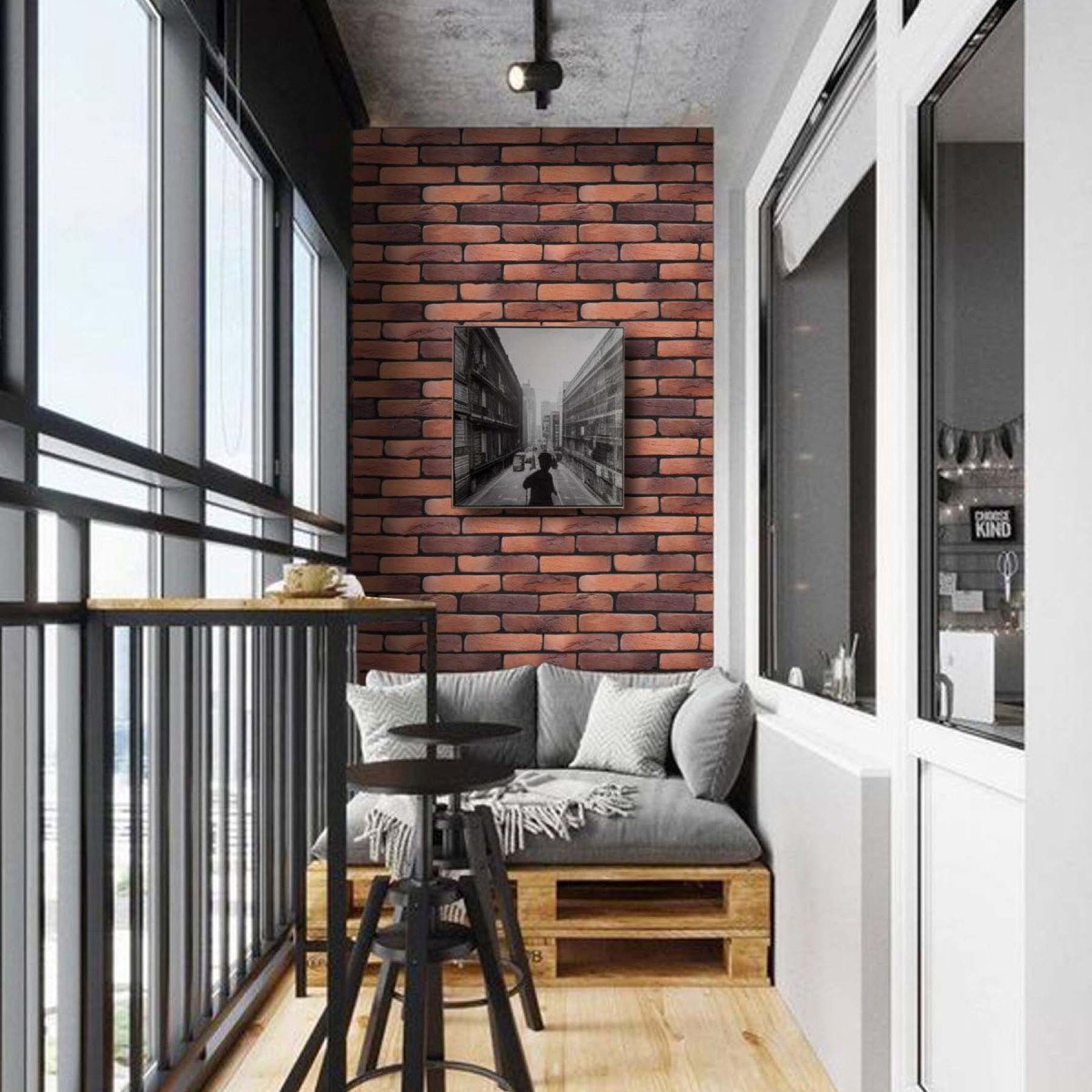 Декоративна цегла Стара Прага червона з підпалом