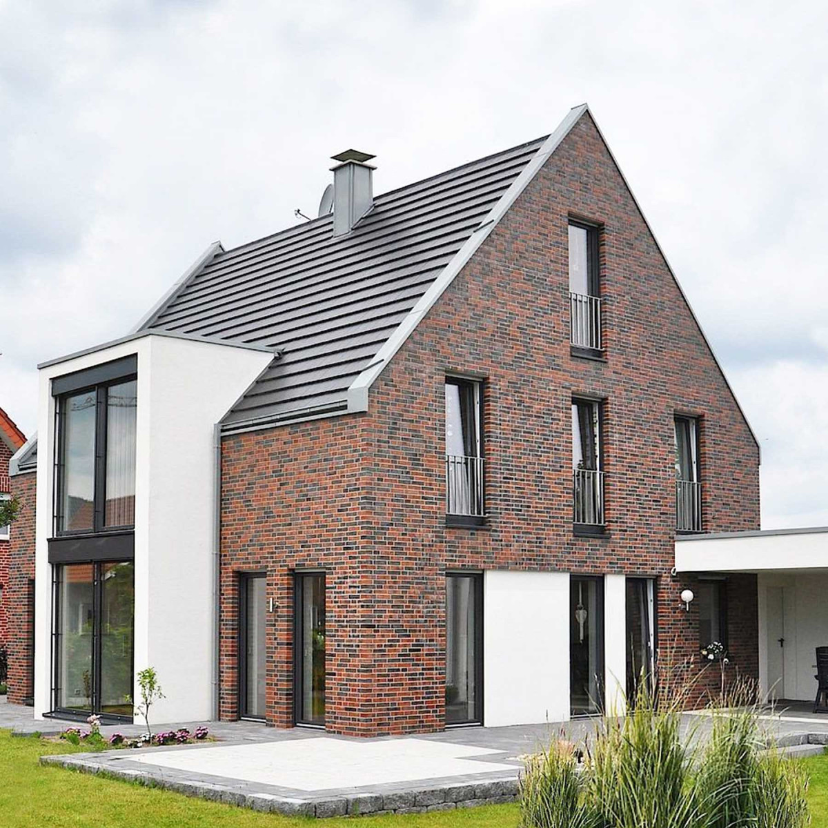 Декоративна цегла Стара Прага червона з підпалом