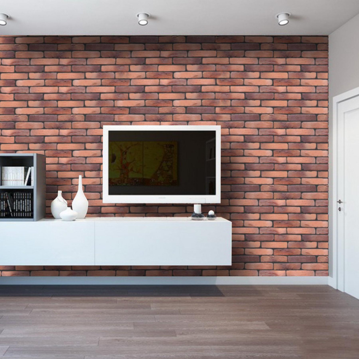 Декоративна цегла Стара Прага червона з підпалом