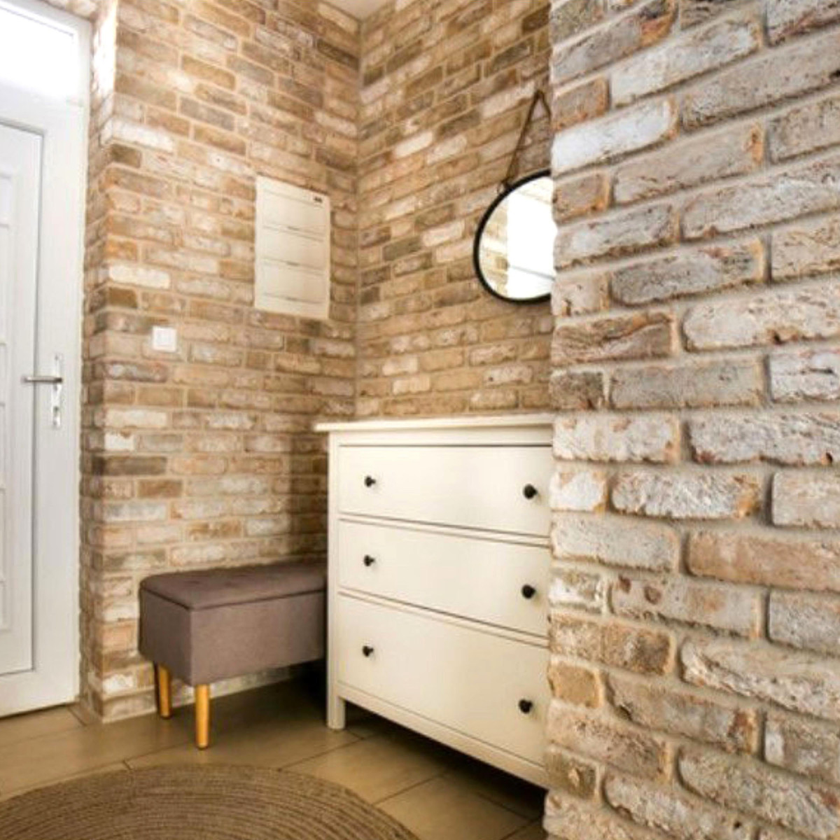 Декоративна плитка під цеглу Стара Прага колір «Кава з молоком»