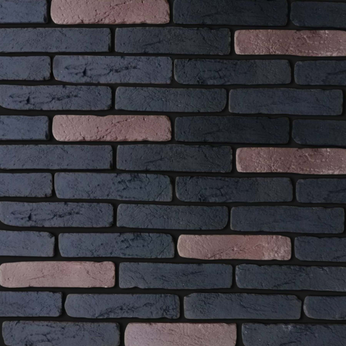 Декоративна фасадна плитка Стара Прага Графіт-Каштан мікс