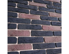 Декоративна фасадна плитка Стара Прага Графіт-Каштан мікс