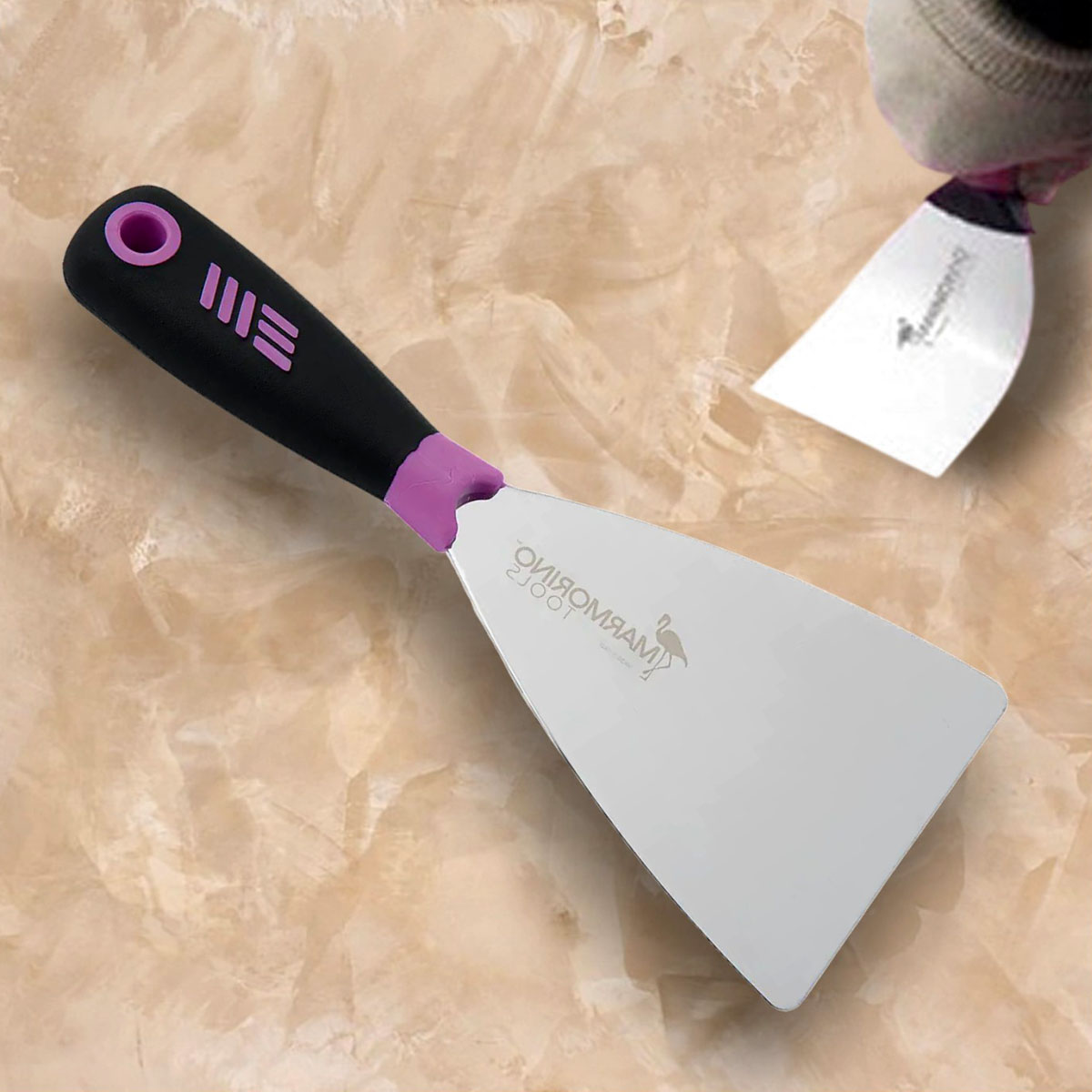 Венеціанський шпатель INOX PER STUCCO VENEZIANO - Marmorino Tools