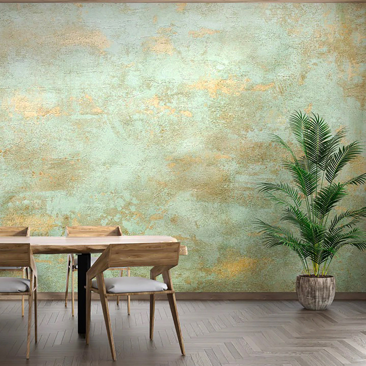 Декоративна штукатурка El Rame з ефектом окисленої міді 