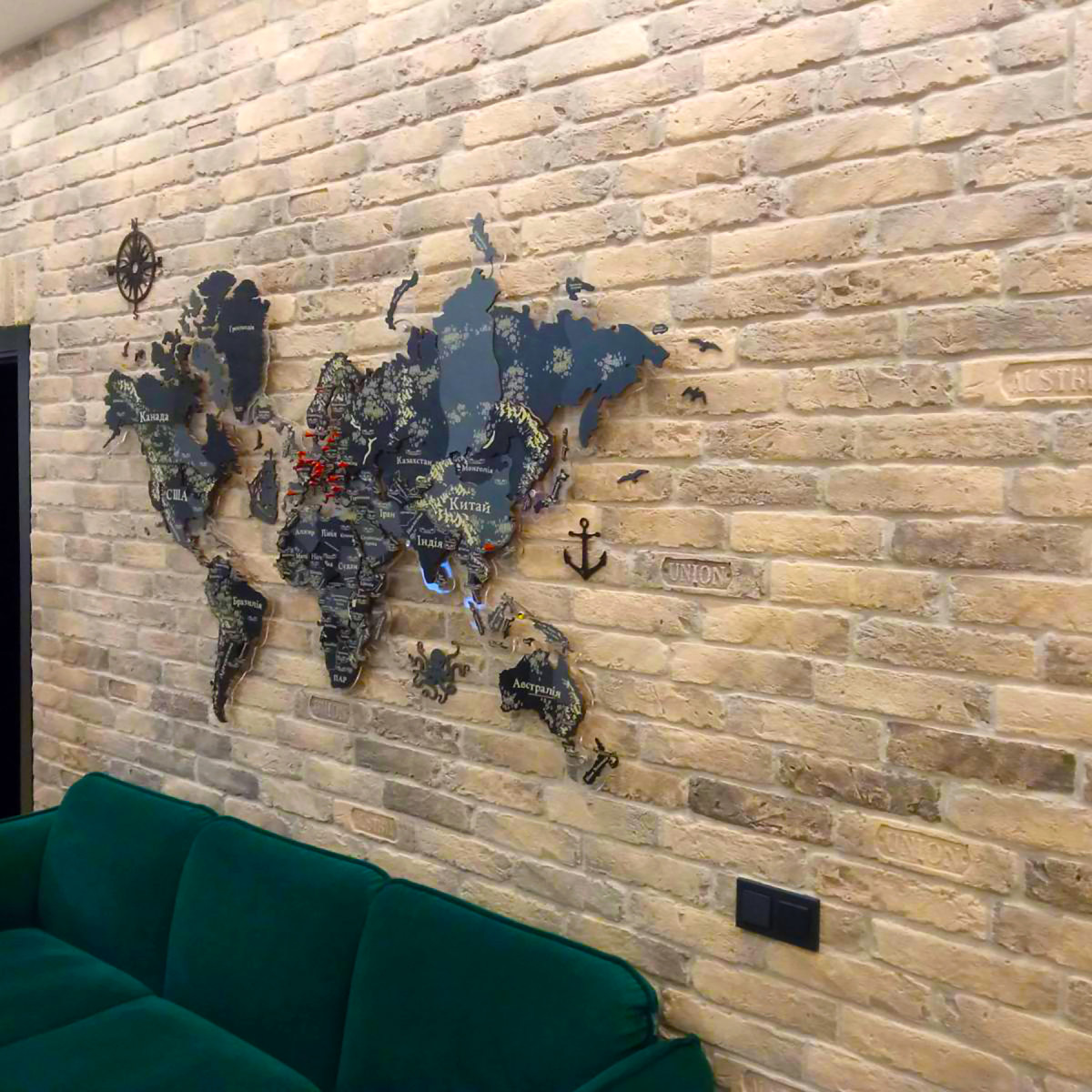 Гіпсова плитка Австрія Кавова 1 кв.м