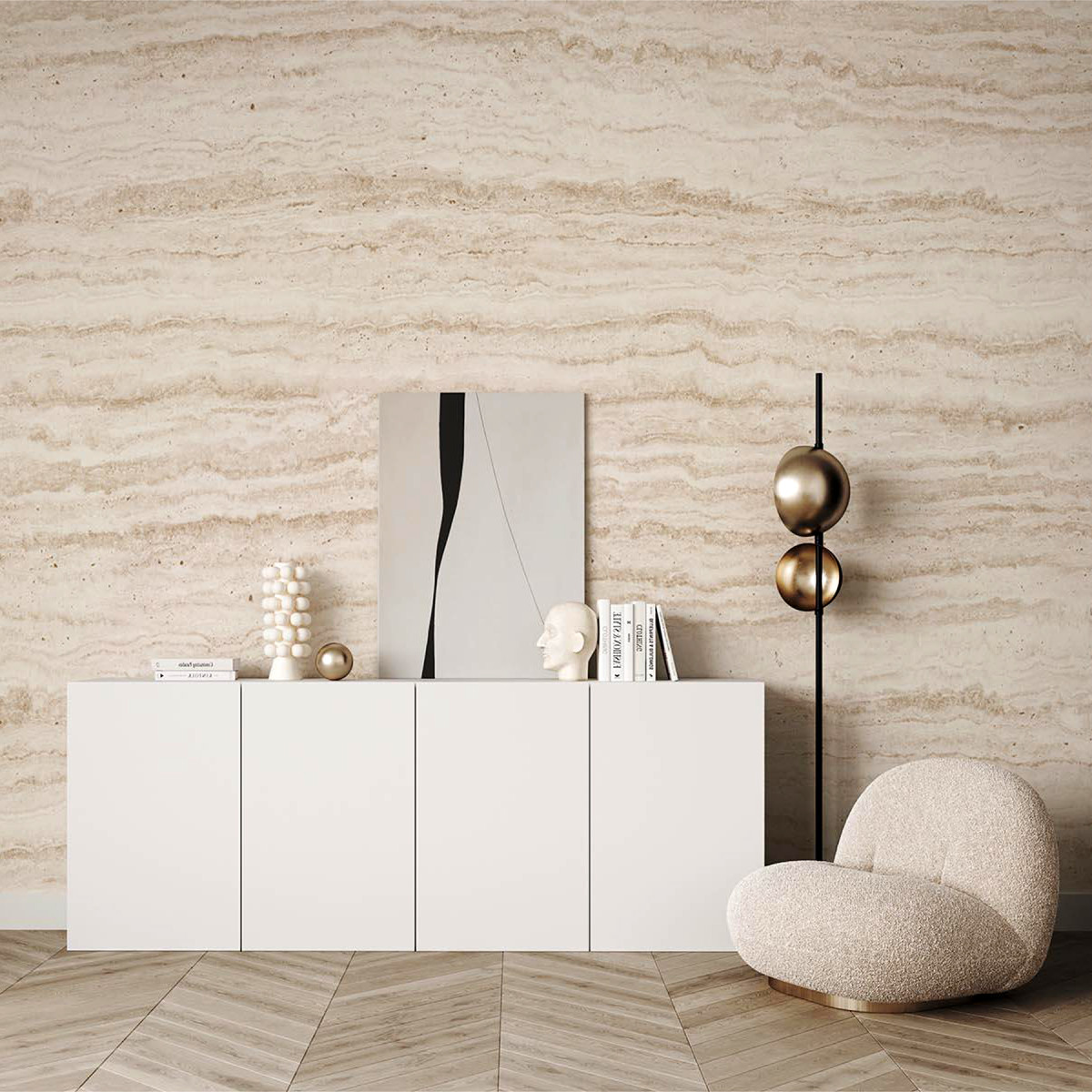 Travertino Veneto Polvere Декоративна штукатурка