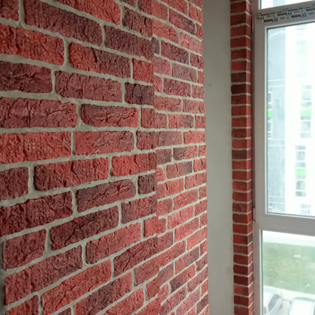 Гіпсова плитка «Лофт» Червона 1 кв.м