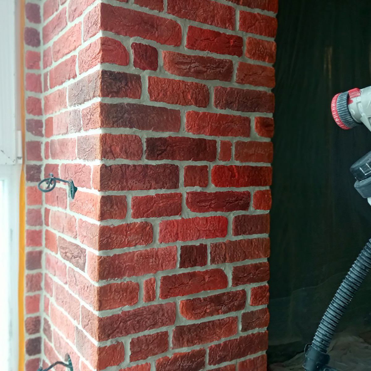 Гіпсова плитка «Лофт» Червона 1 кв.м