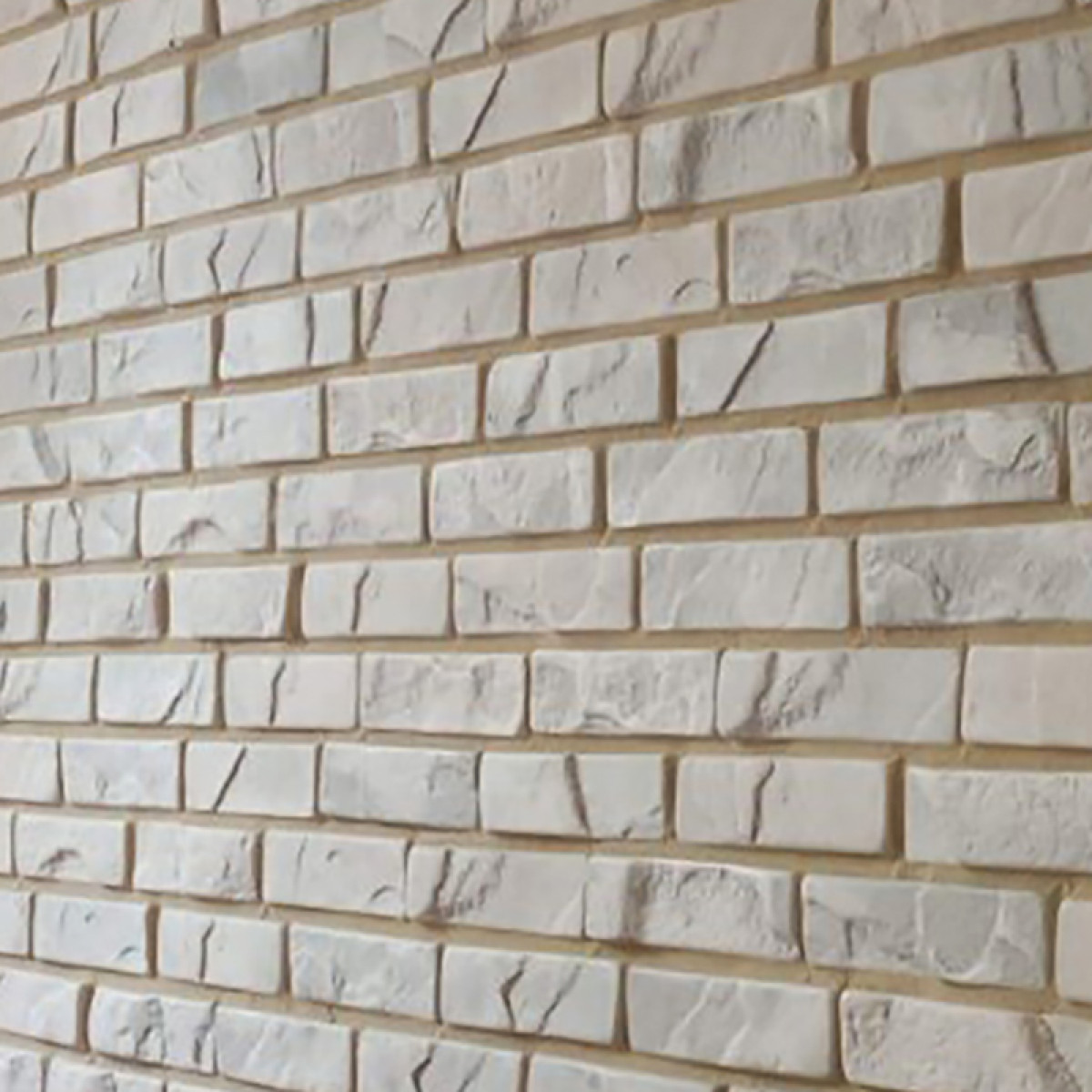 Гіпсова плитка «МАРСЕЛЬ» Біла 1 кв.м