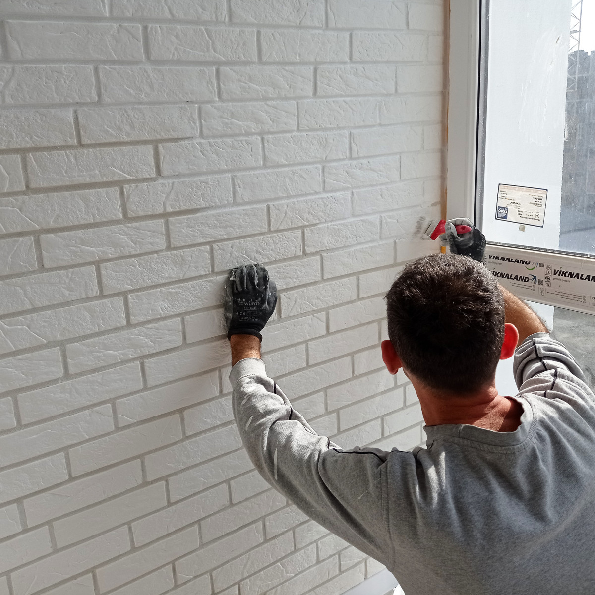 Гіпсова плитка «КЛАСИЧНА» Біла 1 кв.м