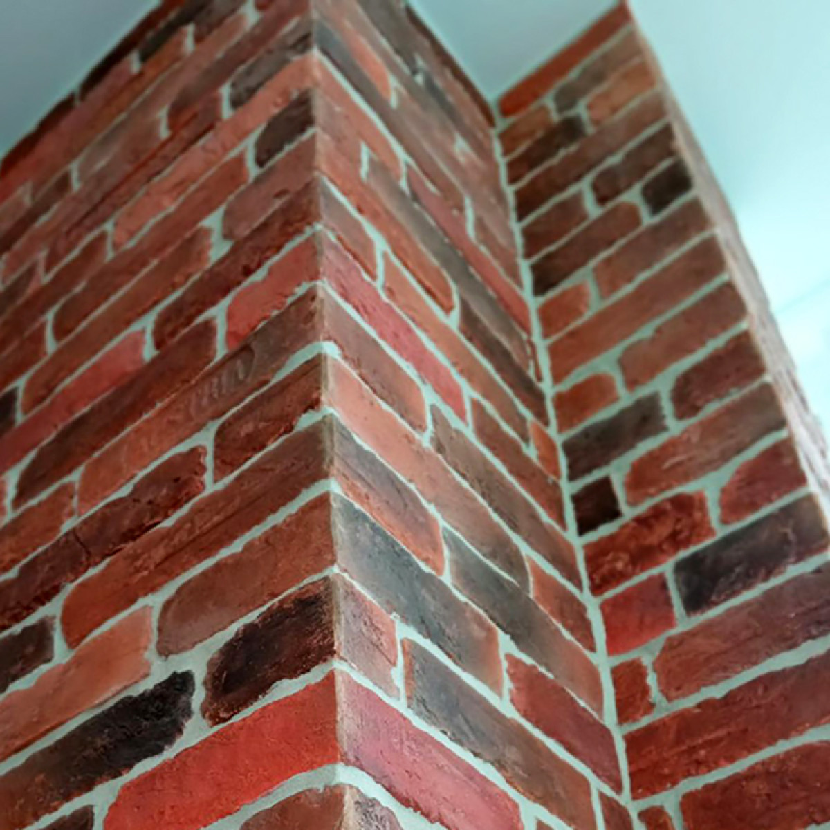 Кутова гіпсова плитка Австрія Червона автентична