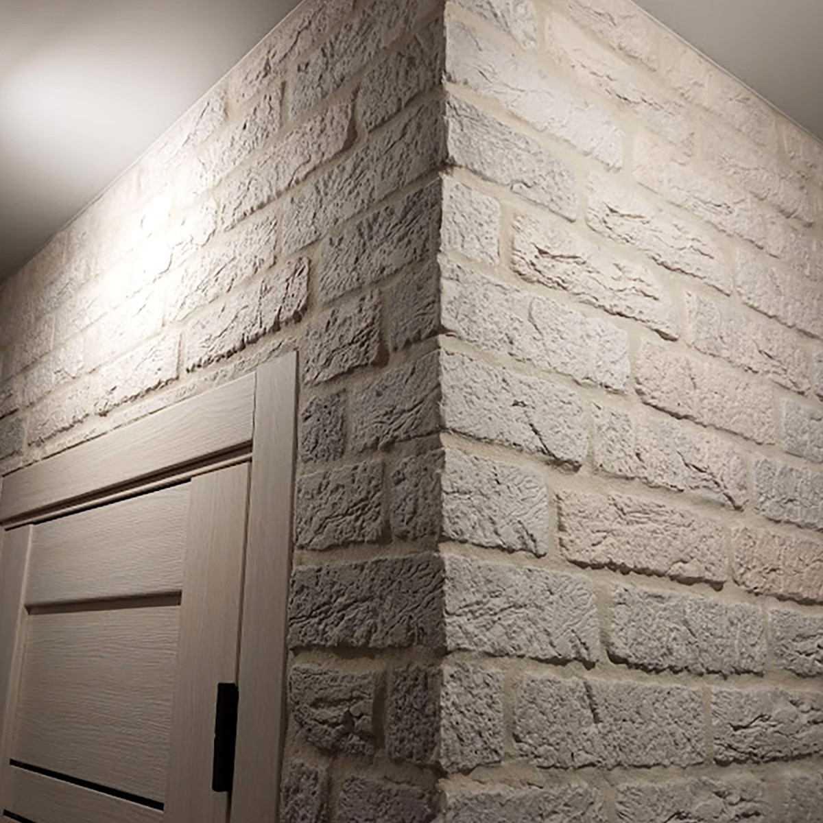 Гіпсова плитка «Лофт» Біла 1 кв.м