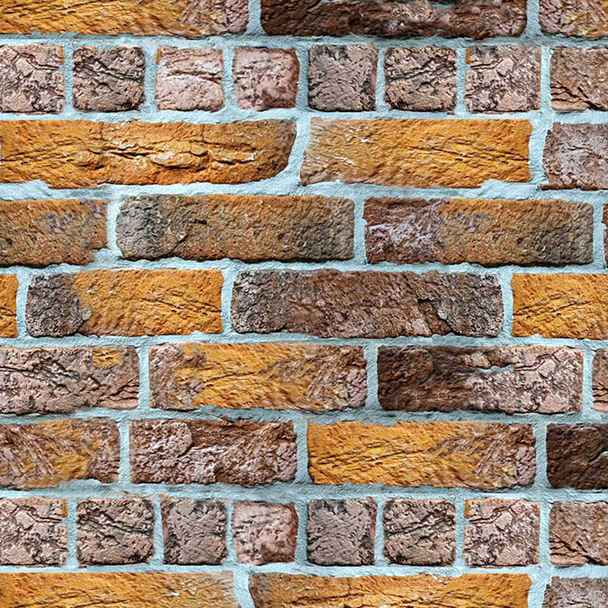 Гіпсова плитка «Лофт» оранжевий Мікс 1 кв.м