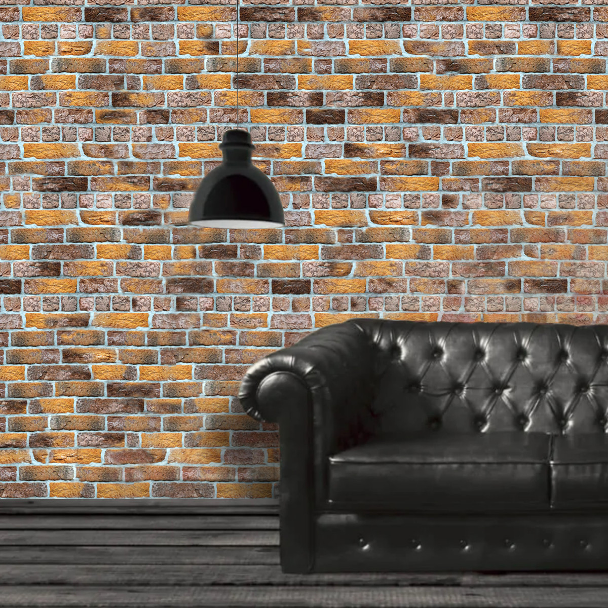 Гіпсова плитка «Лофт» оранжевий Мікс 1 кв.м