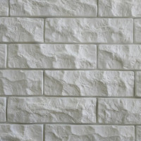 Гіпсова плитка Мармур колотий білий 0,5 кв.м