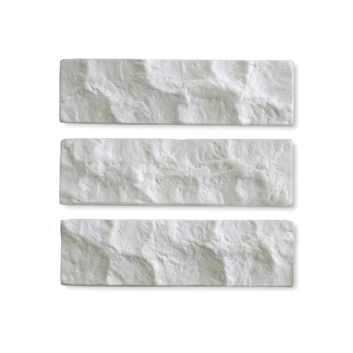 Гіпсова плитка Мармур колотий білий 0,5 кв.м