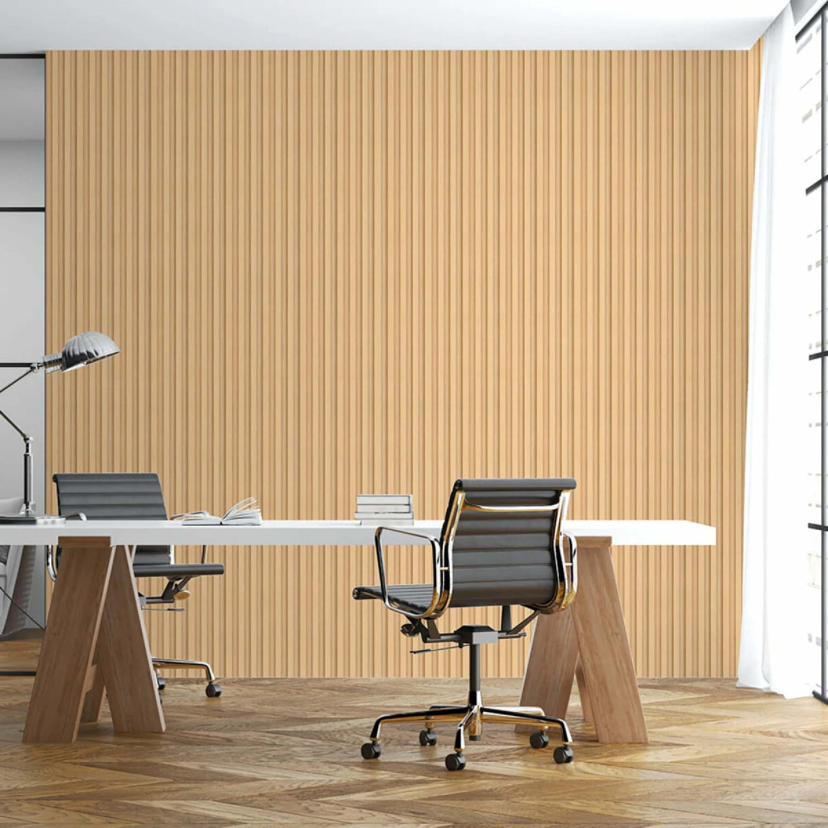 Рейка декоративна WPC для стін 3000x160x23мм Світле дерево SW-00002572-