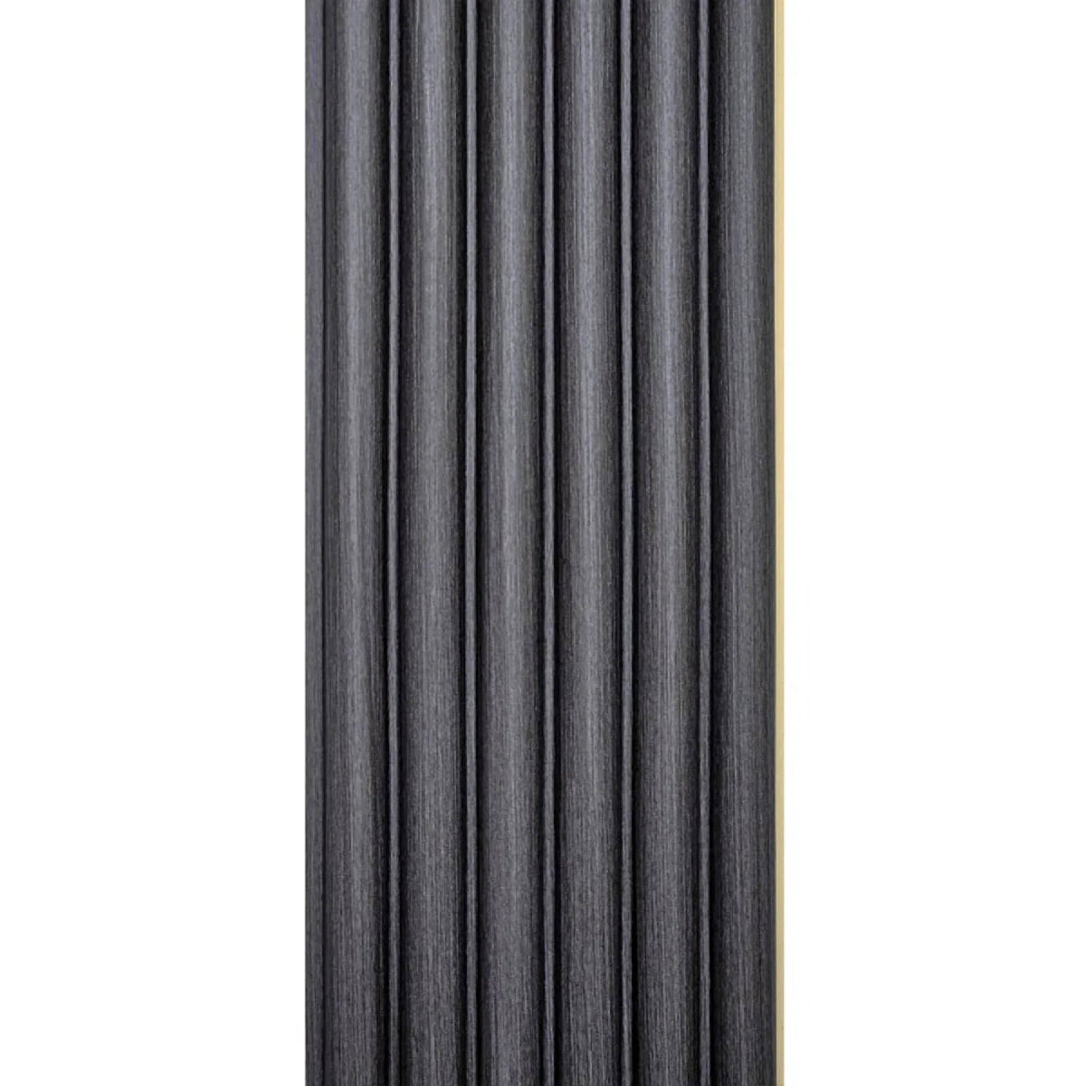 Рейка декоративна WPC кругла стінова 3000х152х15мм Графіт SW-00001873