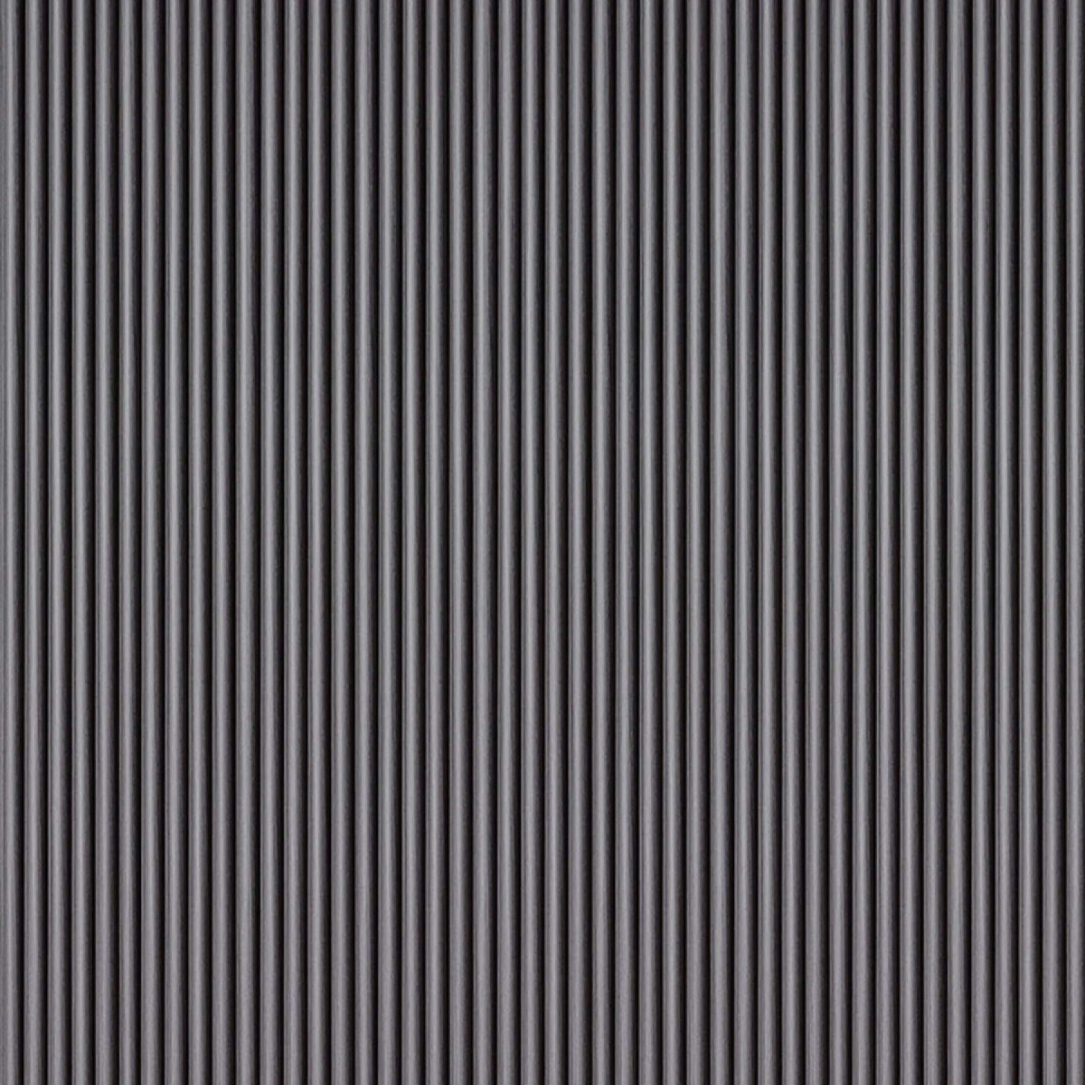 Рейка декоративна WPC кругла стінова 3000х152х15мм Графіт SW-00001873