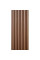 Рейка декоративна WPC кругла стінова 3000х152х15мм Каштан SW-00001872