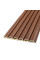Рейка декоративна WPC кругла стінова 3000х152х15мм Каштан SW-00001872