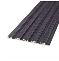 Рейка декоративна WPC стінова 3000x150x9мм Графіт SW-00001871