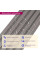 Рейка декоративна WPC стінова 3000x150x9мм Сіра SW-00001870