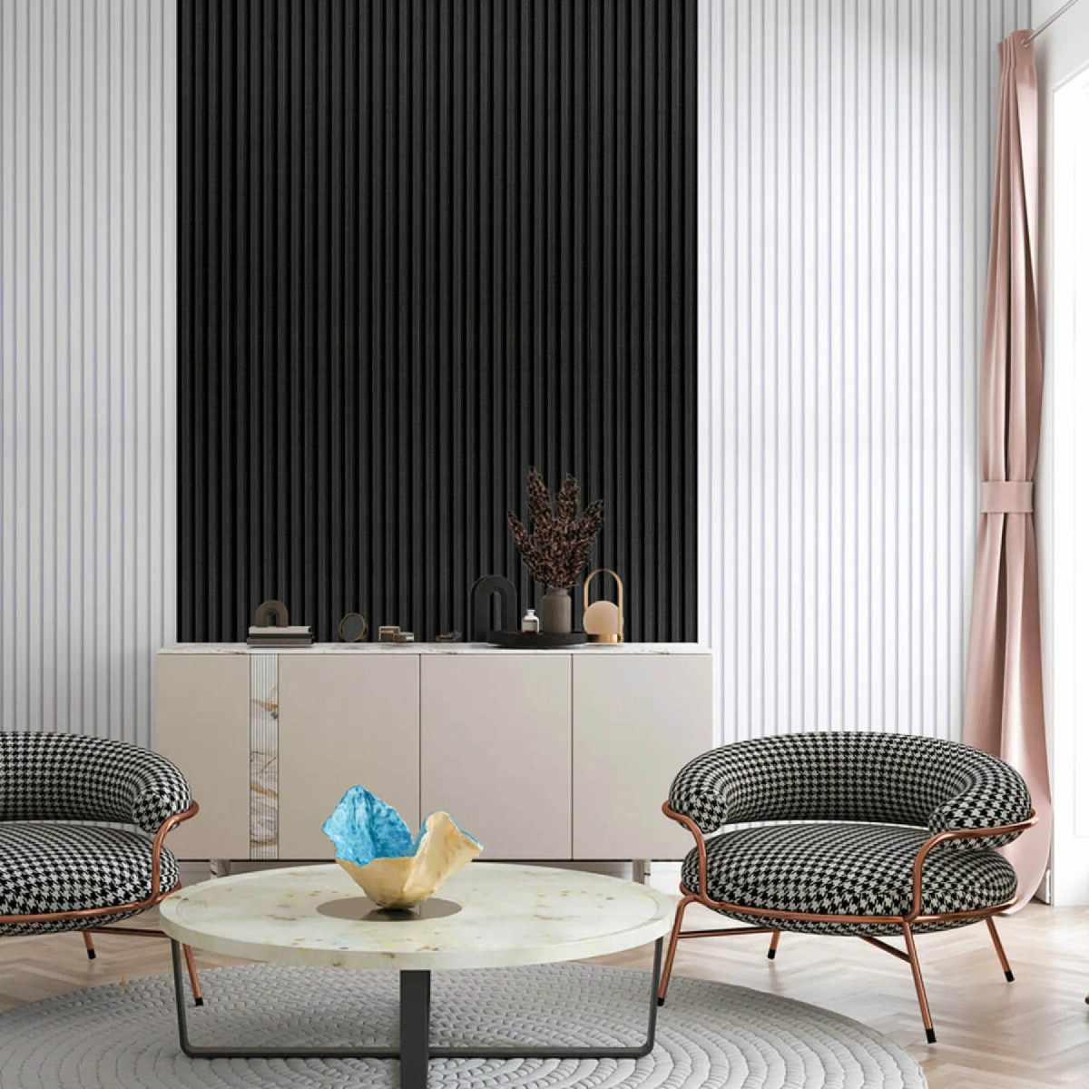 Рейка декоративна WPC стінова 3000х160х23мм Антрацит SW-00001532