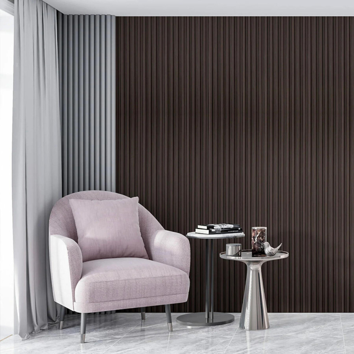 Рейка декоративна WPC стінова 3000х160х23мм Венге SW-00001537