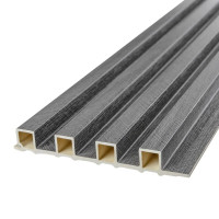 Рейка декоративна WPC стінова 3000х160х23мм Вугілля SW-00001534