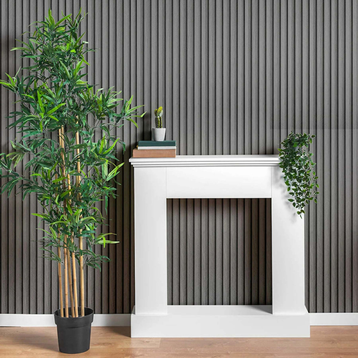 Рейка декоративна WPC стінова 3000х160х23мм Вугілля SW-00001534