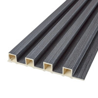 Рейка декоративна WPC стінова 3000x160x23мм Графіт SW-00001529