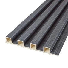 Рейка декоративна WPC стінова 3000x160x23мм Графіт SW-00001529