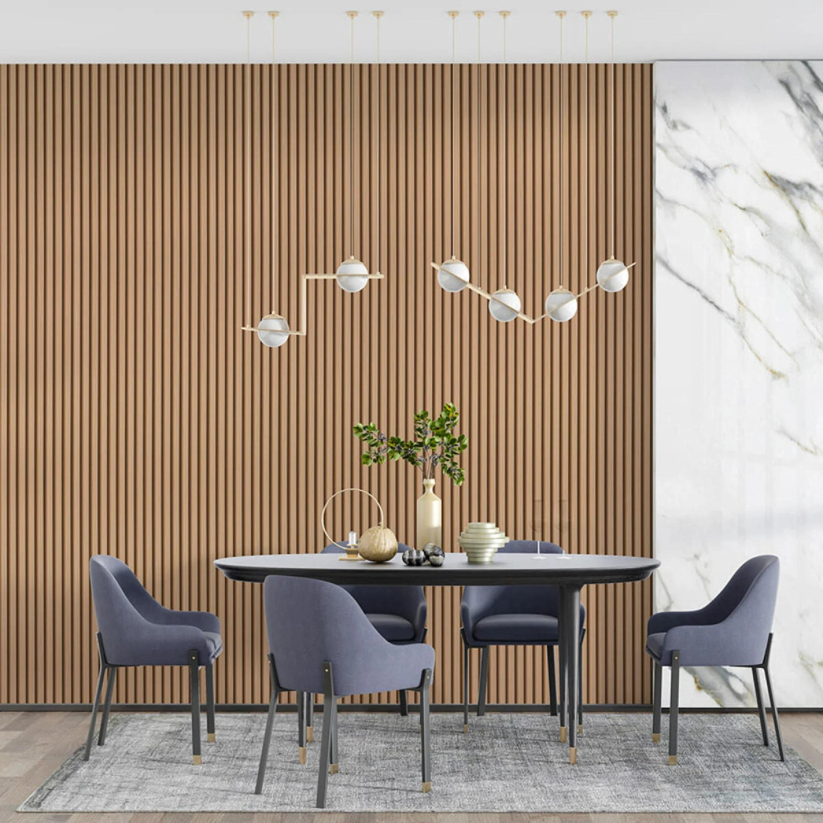 Рейка декоративна WPC стінова 3000х160х23мм Дуб SW-00001855