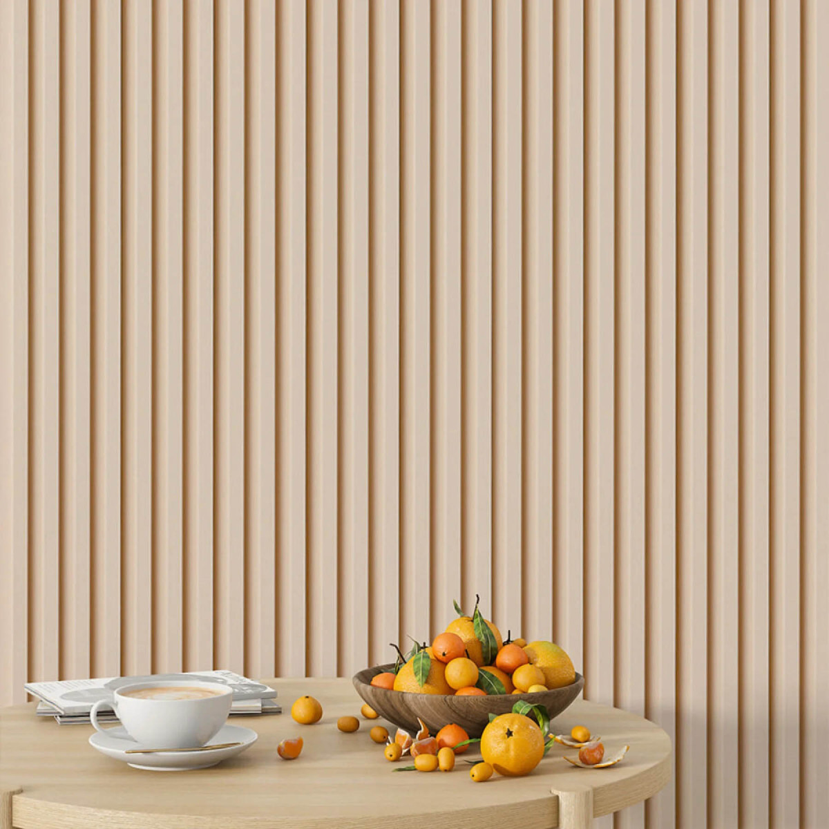 Рейка декоративна WPC стінова 3000x160x23 мм Молочний SW-00001858