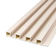 Рейка декоративна WPC стінова 3000x160x23 мм Молочний SW-00001858