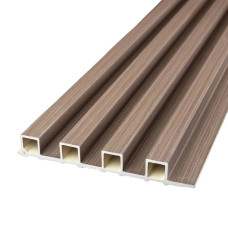 Рейка декоративна WPC стінова 3000x160x23мм Світлий горіх SW-00001853