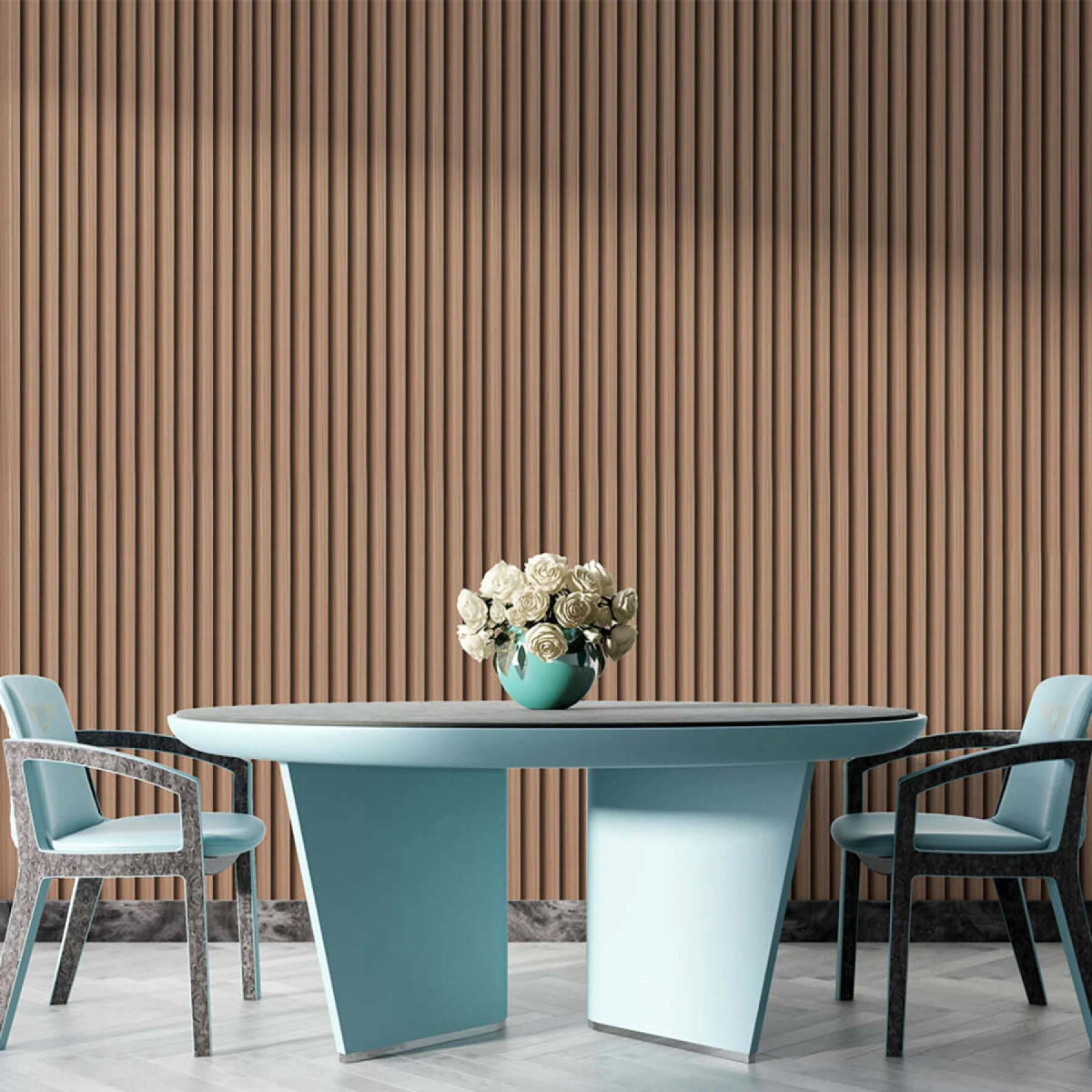 Рейка декоративна WPC стінова 3000x160x23мм Світлий горіх SW-00001853