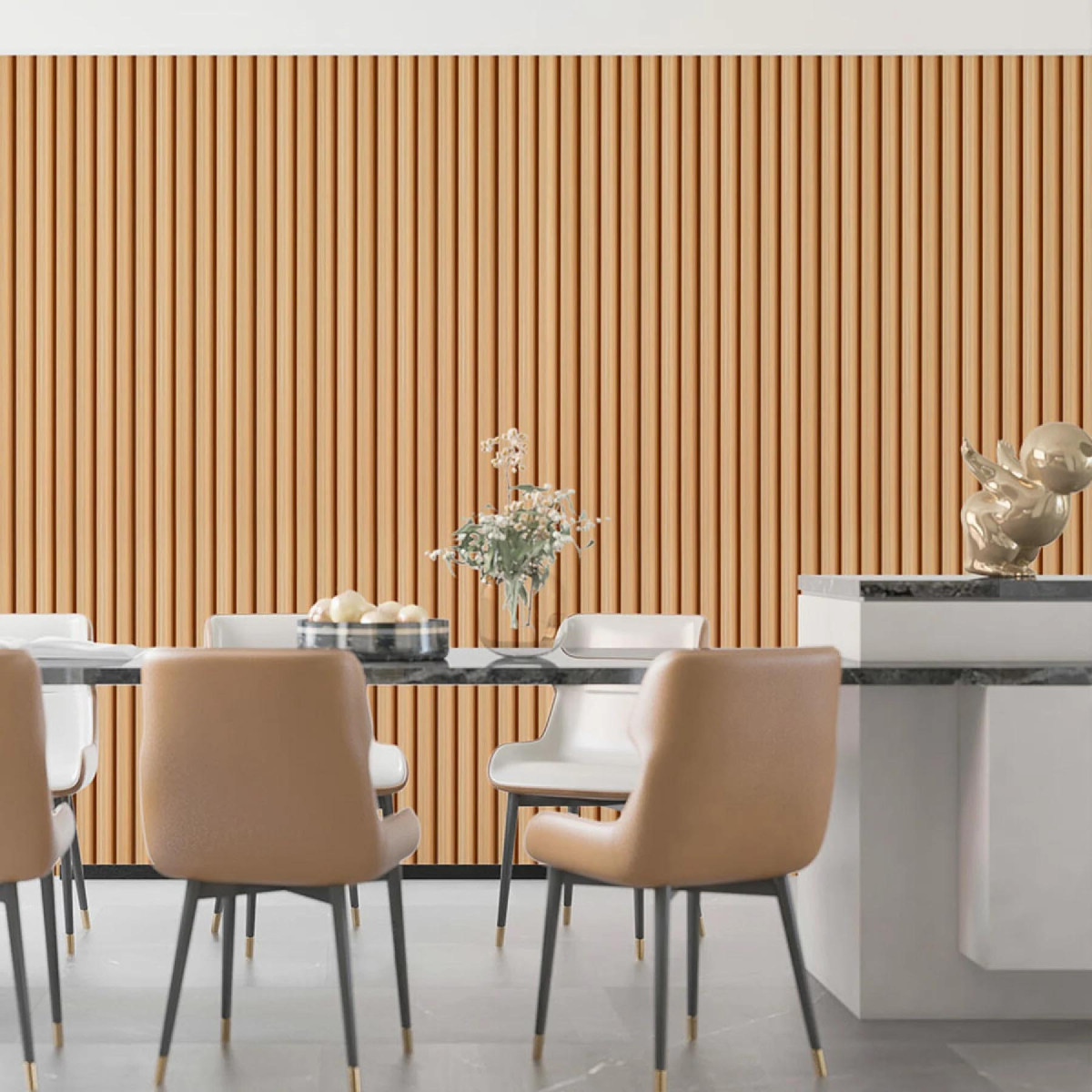 Рейка декоративна WPC стінова 3000x160x23мм Світлий дуб SW-00001854